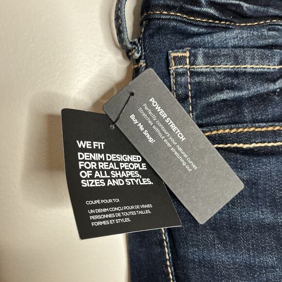 Silver Suki Curvy Fit Mid Rise Straight Leg Jeans Womens Size 24Wx30 Dark Wash - Picture 4 of 9